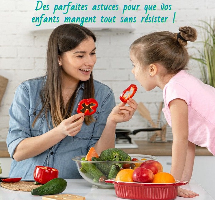 Soyez patient avec vos enfants Des parfaites astuces pour que vos enfants mangent tout sans résister !