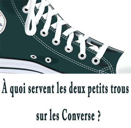 À quoi servent les deux petits trous sur les Converse ?