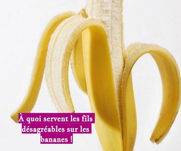 À quoi servent les fils désagréables sur les bananes !