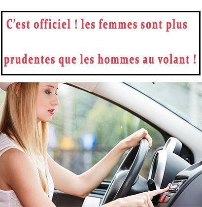 C’est officiel ! les femmes sont plus prudentes que les hommes au volant !