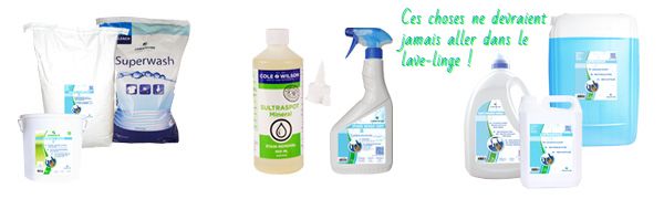 Ces choses ne devraient jamais aller dans le lave-linge
