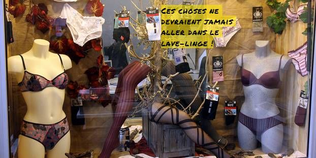 Ces choses ne devraient jamais aller dans le lave-linge