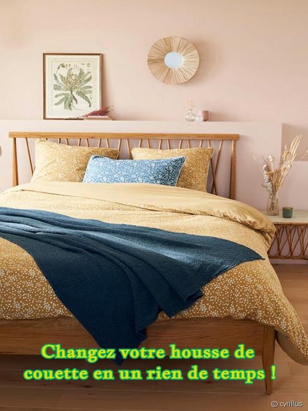 Changez votre housse de couette en un rien de temps !