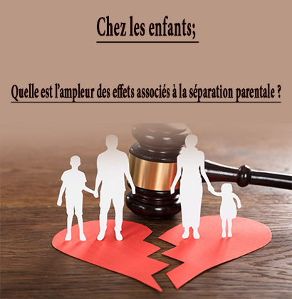 Chez les enfants; Quelle est l’ampleur des effets associés à la séparation parentale ?