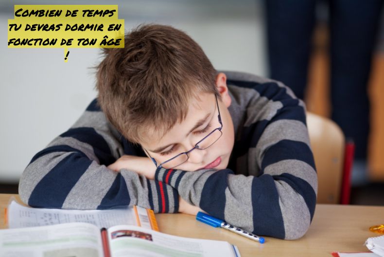 L'entrée sans l'age adulte Combien de temps tu devras dormir en fonction de ton âge !