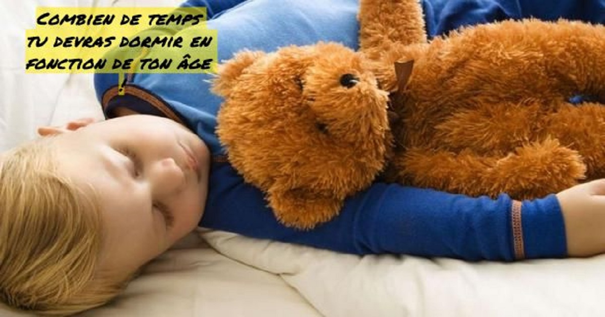 Combien de temps tu devras dormir en fonction de ton âge