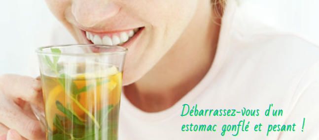 Débarrassez-vous d'un estomac gonflé et pesant !