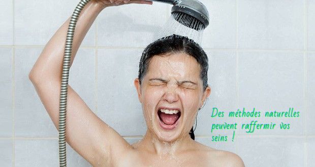 Prendre une douche froide Des méthodes naturelles peuvent raffermir vos seins