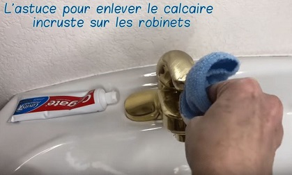 L'astuce pour enlever le calcaire incruste sur les robinets
