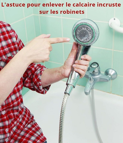 L'astuce pour enlever le calcaire incruste sur les robinets