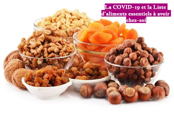La COVID-19 et la Liste d’aliments essentiels à avoir chez-soi La COVID-19 et la Liste d’aliments essentiels à avoir chez-soi