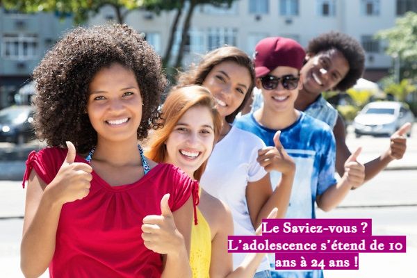 Le Saviez-vous ? L’adolescence s’étend de 10 ans à 24 ans !