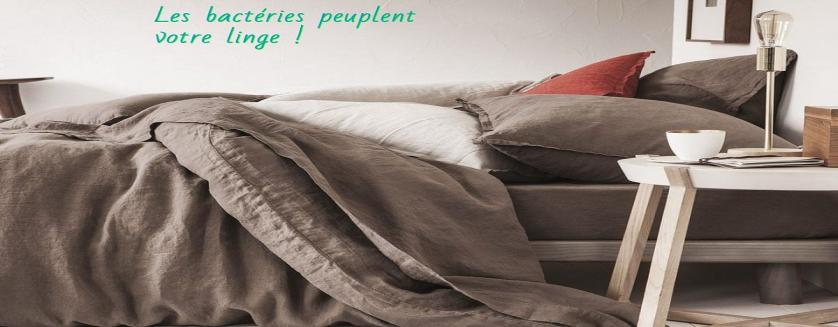 Les bactéries peuplent votre linge !