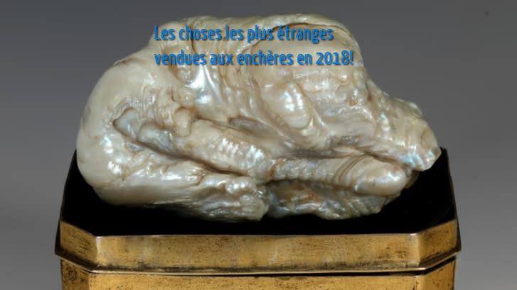 Les choses les plus étranges vendues aux enchères en 2018!