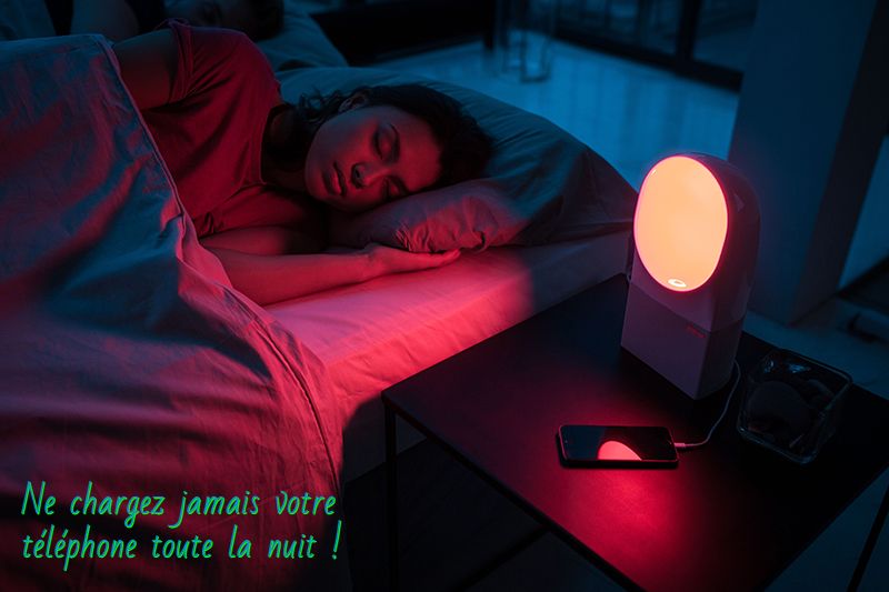 Ne charger jamais votre téléphone la nuit Ne chargez jamais votre téléphone toute la nuit !