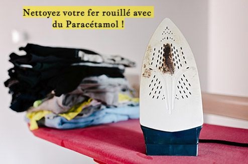 Nettoyez votre fer rouillé avec du Paracétamol !