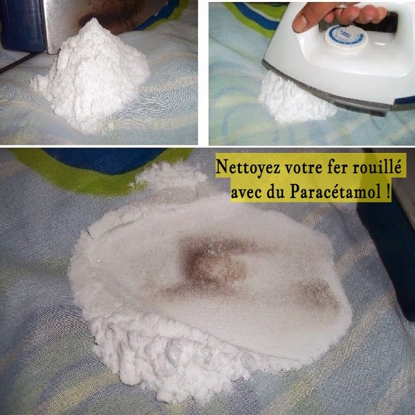 Nettoyez votre fer rouillé avec du Paracétamol !