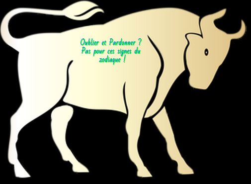 Le Taureau Oublier et Pardonner ?Pas pour ces signes du zodiaque