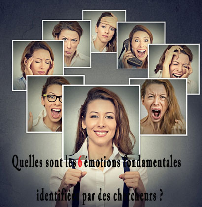 Quelles sont les 6 émotions fondamentales identifiées par des chercheurs ?