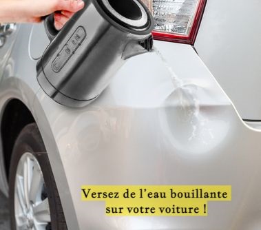 Versez de l’eau bouillante sur votre voiture !