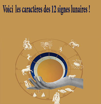 Voici les caractères des 12 signes lunaires !