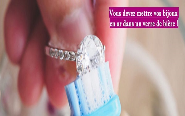 Vous devez mettre vos bijoux en or dans un verre de bière !
