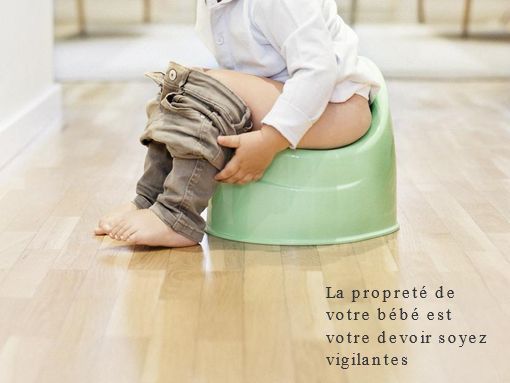 L'imitation chez l'enfant la propreté de votre bébé est votre devoir soyez vigilantes