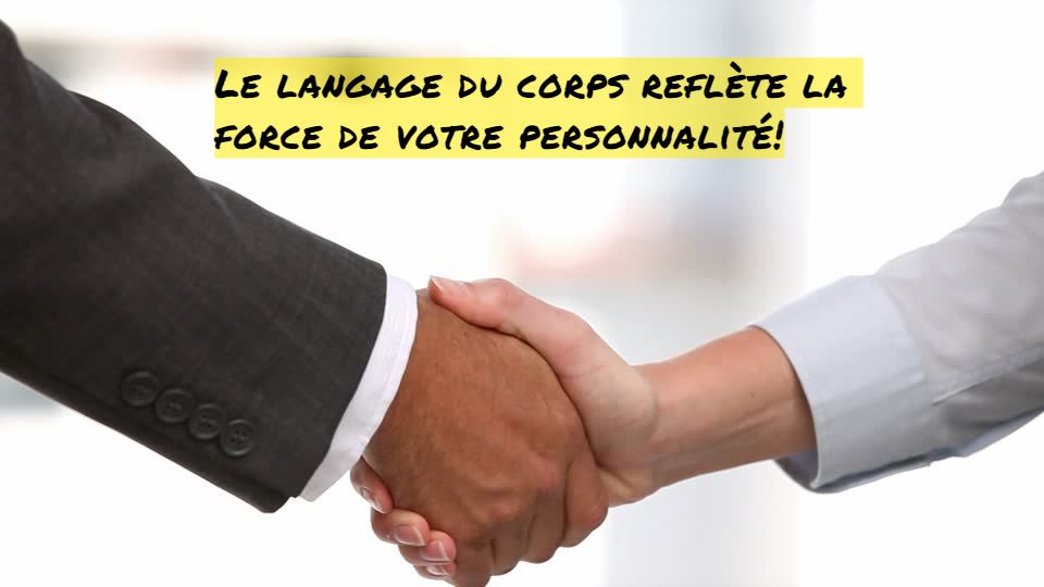 Le langage du corps Le langage du corps reflète la force de votre personnalité!