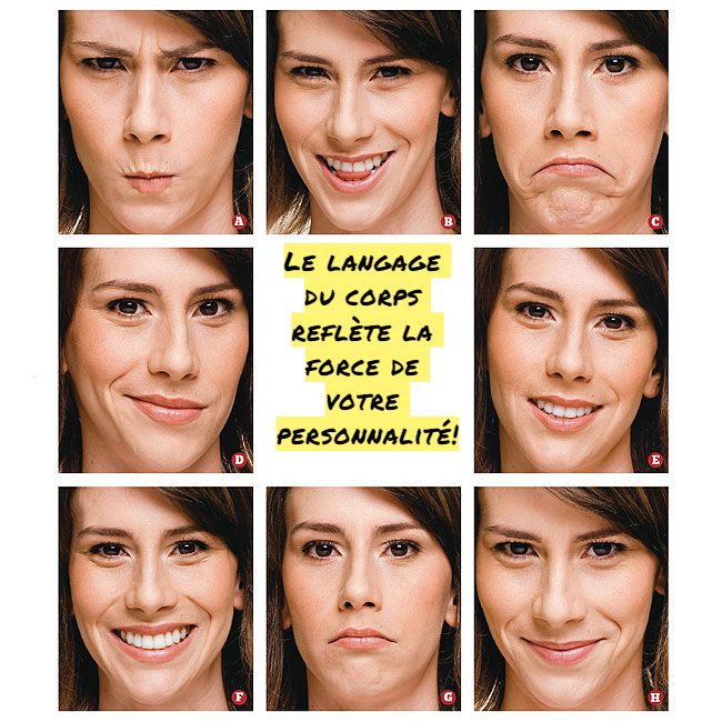 Le langage corporel Le langage du corps reflète la force de votre personnalité!