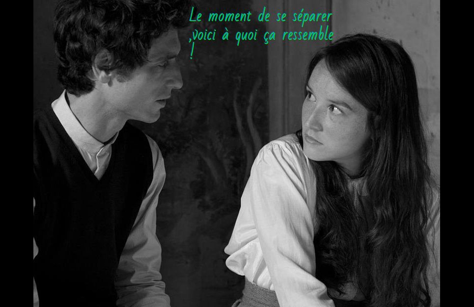 Le moment de séparation Le moment de se séparer ,voici à quoi ça ressemble
