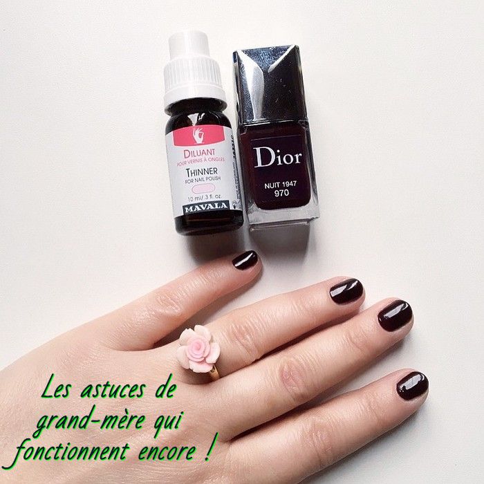 Diluer le vieux vernis avec le dissolvant Les astuces de grand-mère qui fonctionnent encore !