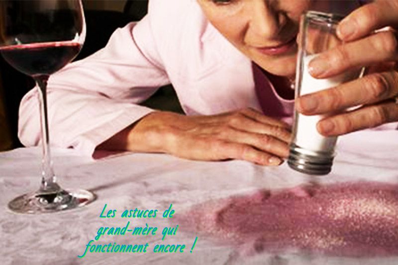 Dissoudre les taches avec du sel Les astuces de grand-mère qui fonctionnent encore !
