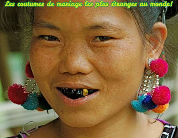 Les coutumes de mariage les plus étranges au monde!