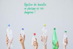  Nous ne prêtons pas attention aux dangers potentiels de certaines pratiques et habitudes.Par exemple il faut éviter de réutiliser les bouteilles en plastique.