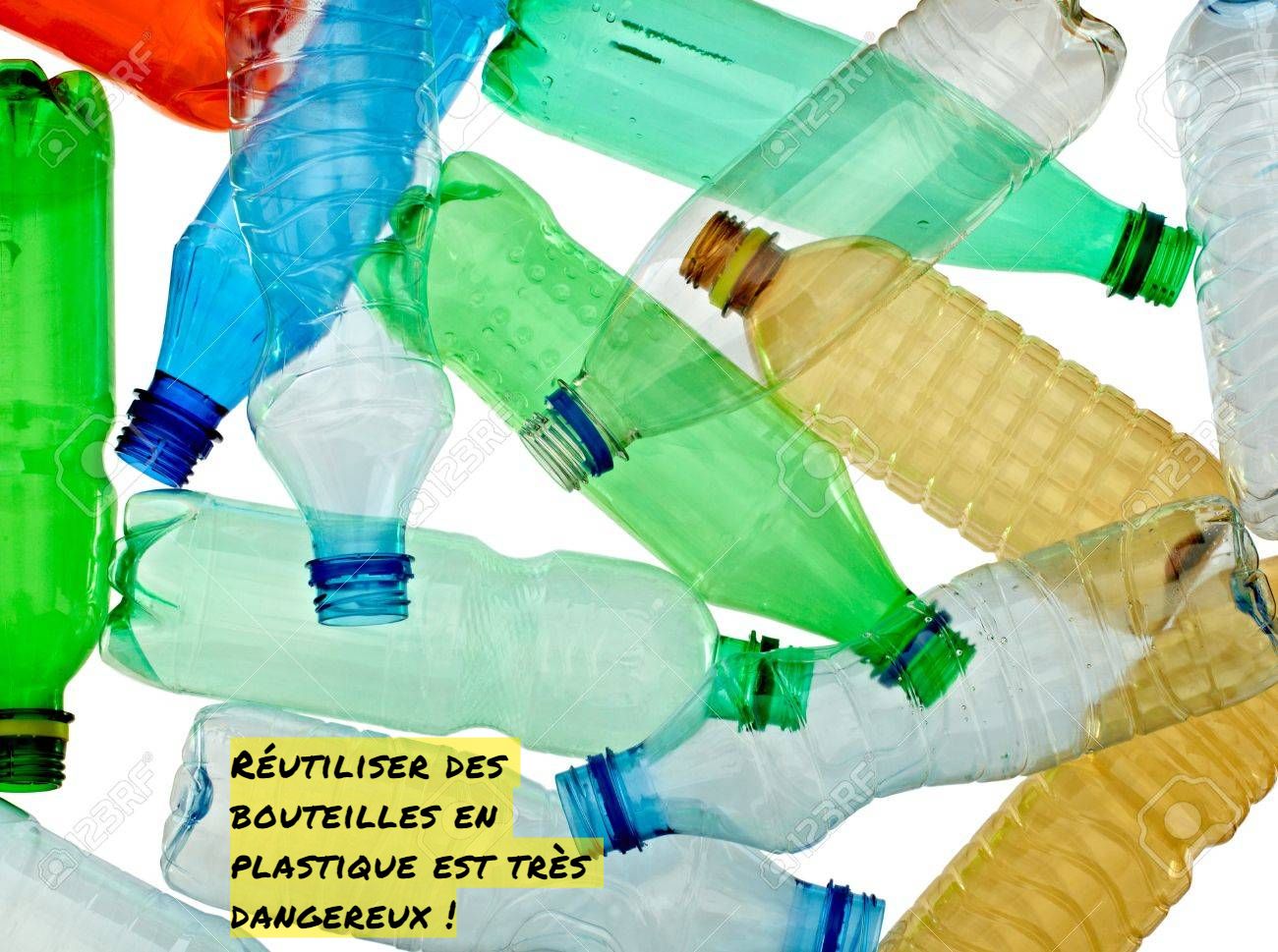 Réutiliser des bouteilles en plastique est très dangereux