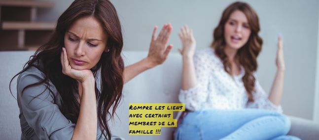 Vous faire sentir culpabilisé pour quelque chose qui ne vous concerne pas Rompre les liens avec certains membres de la famille!!!