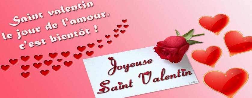 Saint valentin le jour de l'amour, c'est bientôt !
