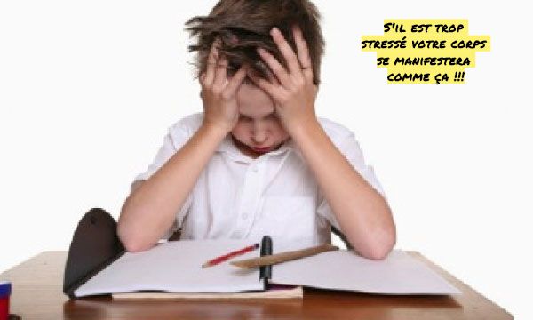 Une manque de concentration S'il est trop stressé votre corps se manifestera comme ça