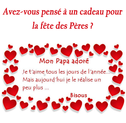 Avez-vous pensé à un cadeau pour la fête des Pères ?