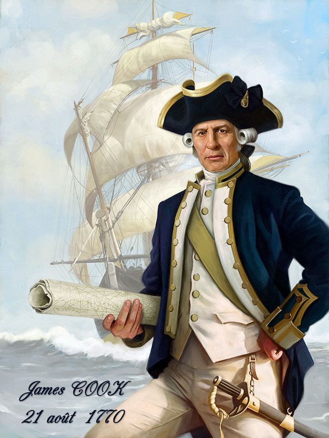 James COOK Le fameux navigateur 1770 Ce qui s'est passé ce jour 21 août