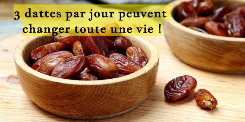 Ce que vous ignorez les effets incroyables sur votre corps si vous mangez 3 dattes par jour !