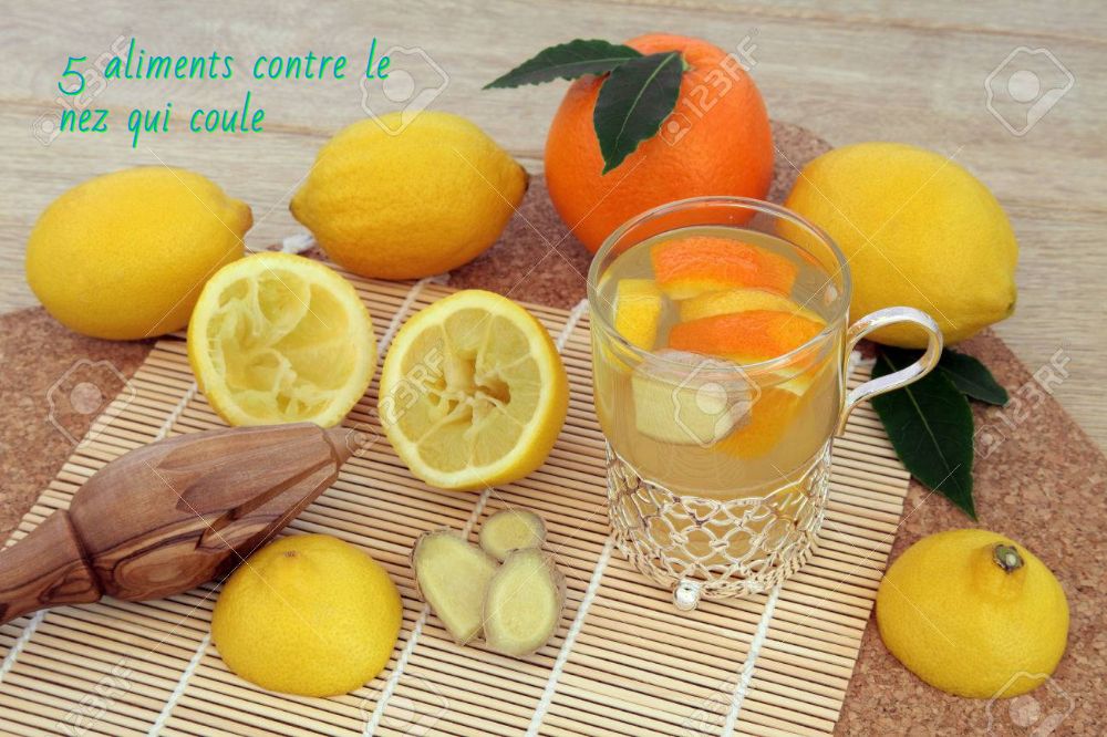 Le citron 5 aliments contre le nez qui coule