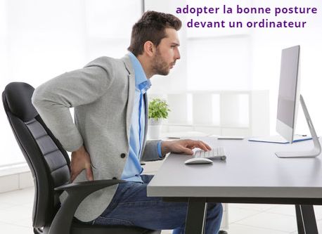 Adopter la bonne posture devant un ordinateur !