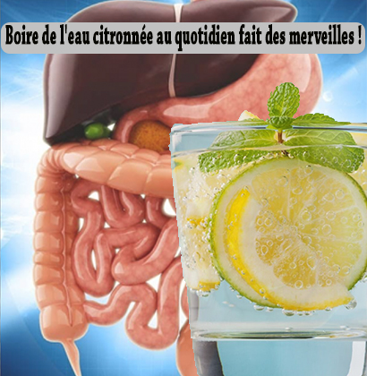 Boire de l'eau citronnée au quotidien fait des merveilles !