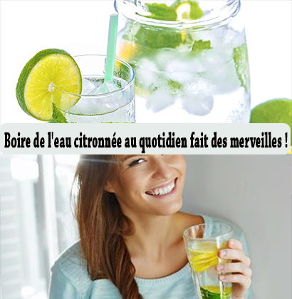 Boire de l'eau citronnée au quotidien fait des merveilles !