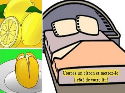 Coupez un citron et mettez-le à côté de votre lit !