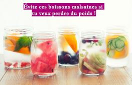 Tu veux perdre du poids, alors tu fais attention à ce que tu manges c’est logique, mais ce que tu bois est tout aussi important !
