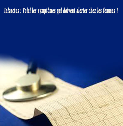 Infarctus : Voici les symptômes qui doivent alerter chez les femmes ! Infarctus : Voici les symptômes qui doivent alerter chez les femmes !