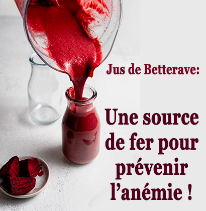 Jus de Betterave: Une source de fer pour prévenir l’anémie !