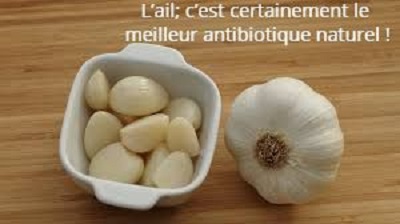 l'ail; c’est certainement le meilleur antibiotique naturel !